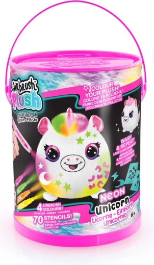 Airbrush Creative Set Neon with Squishy Plushies