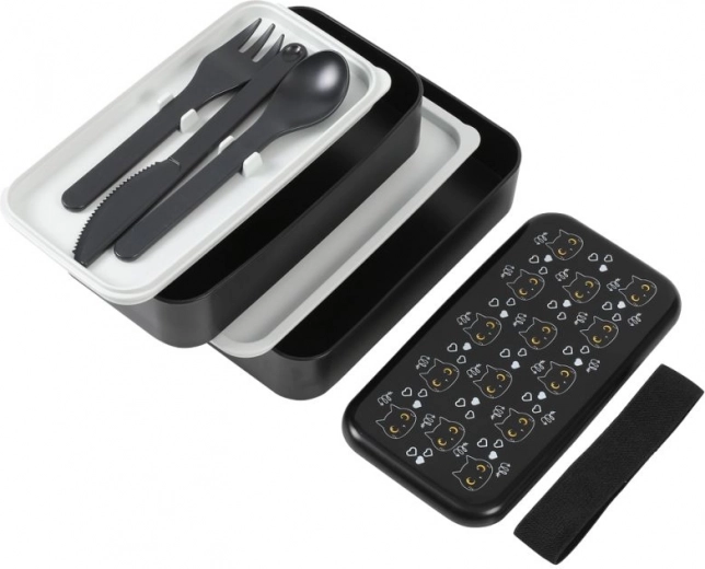 Black cat bento box 1.2 l