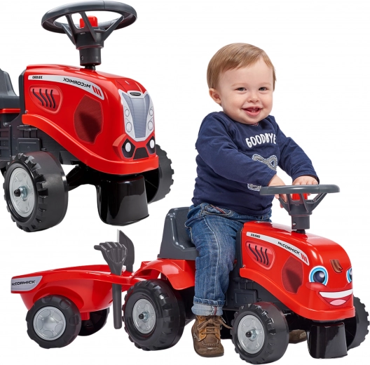 Laste lükatav traktor McCormick haagisega