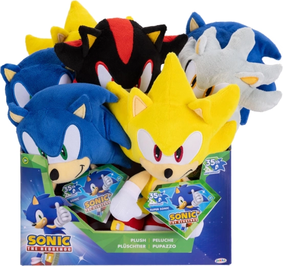Sonic the Hedgehog plüüsfiguur 23 cm (Wave 14, erinevad variandid) - 1 tk