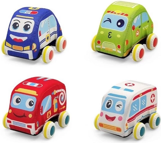SmilyPlay pehme plüüsist päästeteenistuse auto (kiirabi) - 1 tk