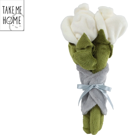 Plüüsvalgete rooside kimp Take Me Home 22 cm – 1 tk