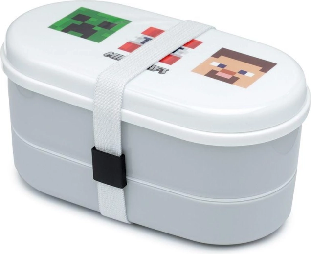 Two-tier layout for clear food packing