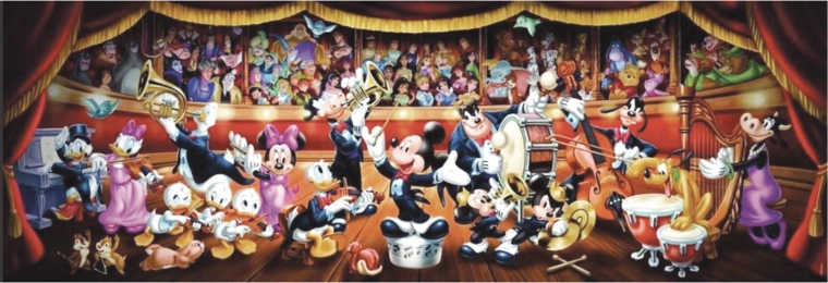 Clementoni panoramic puzzle Disney Orchestra 1000 pieces