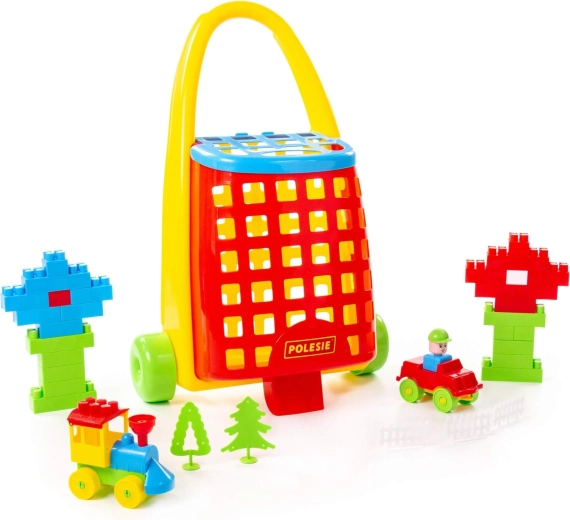 Toy car and figures for instant play