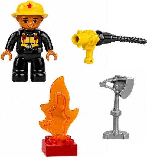 Firefighter figure and themed accessories