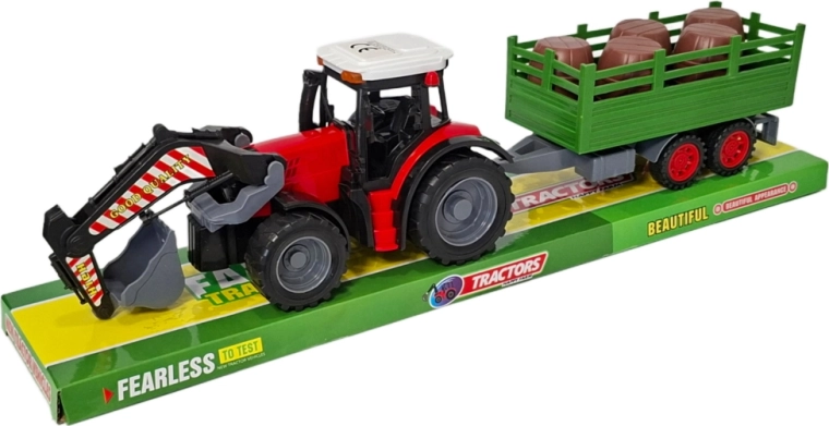 Tractor with Trailer and Front Loader – Farm Set for Kids