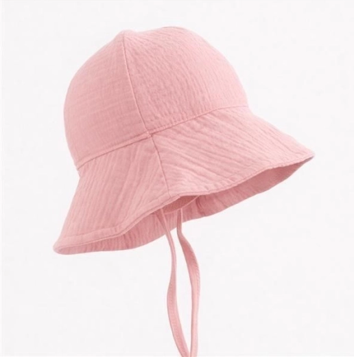 Muslin Baby Sun Hat New Baby pink 62 (3–6 months)