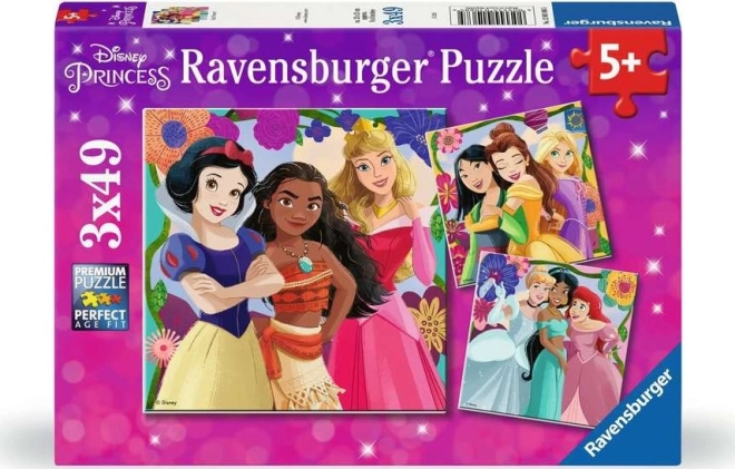 Ravensburgeri pusle Disney: Muinasjututegelaste printsessid 3x49 tükki