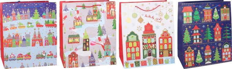 Christmas Gift Bag M 26 × 32 × 10 cm - 1 piece