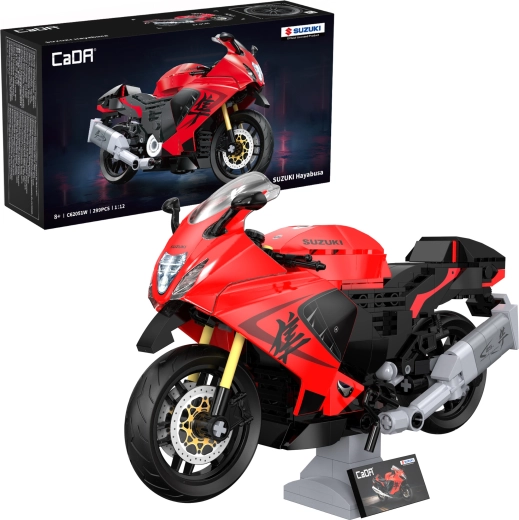 CaDA Suzuki Hayabusa mootorratta ehituskomplekt 1:12 (299 osa)