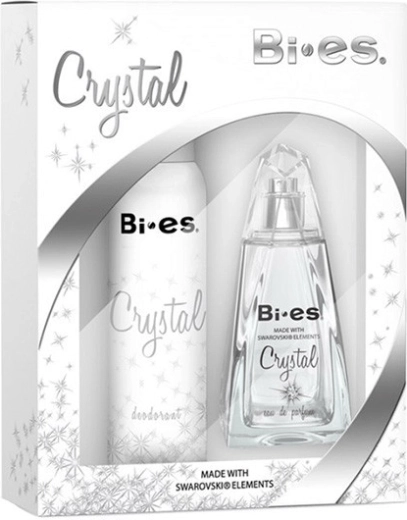 Kinkekomplekt naistele BI-ES Crystal – parfüümvesi 100 ml + deodorant 150 ml