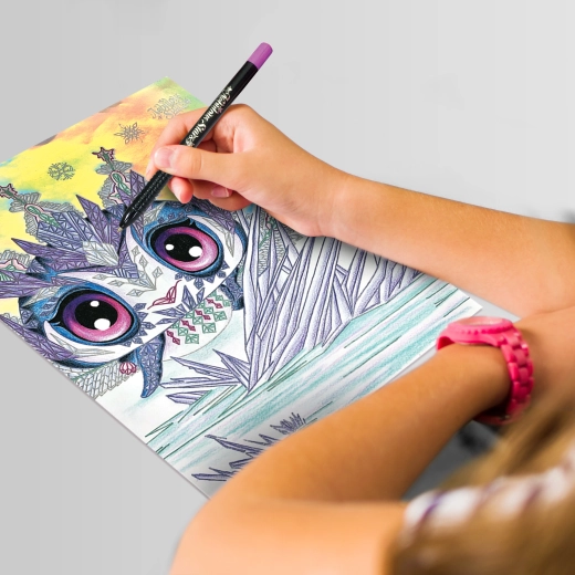 Detailirohked illustratsioonid, mida on lõbus värvida