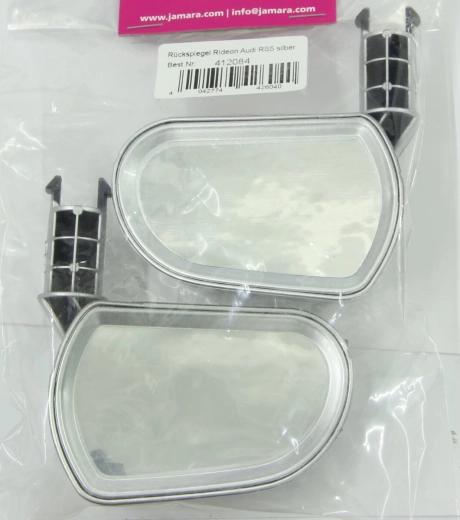 Replacement side mirrors for kids electric car Audi RS5, silver (left + right)