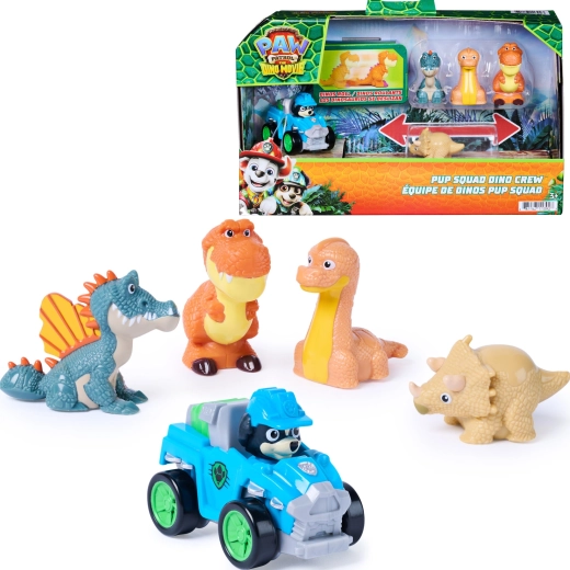 Spin Master Paw Patrol: The dino movie – Rexe komplekt sõiduki ja dinosaurusefiguuridega