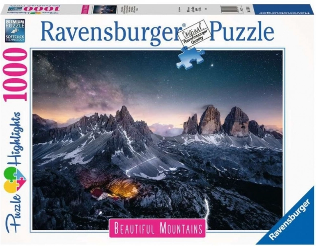 Dolomiitide kolme torni pusle 1000 tükki Ravensburger