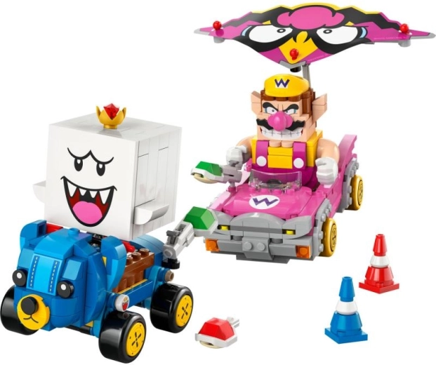 Lego Super Mario Mario Kart – Wario ja King Boo võidusõidukomplekt