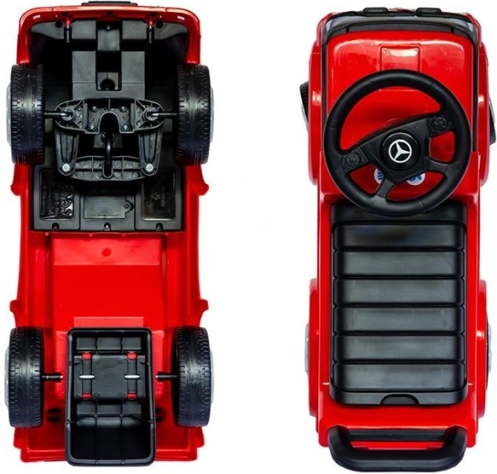 Stable 4 wheels and swiveling front axle