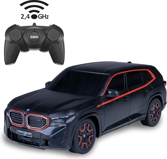 BMW XM Remote-Controlled Car in 1:24 Scale, Black