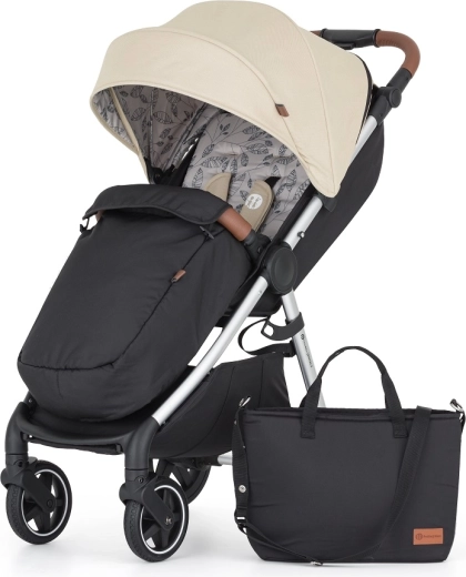 Petite&Mars sportkäru Royal3 silver iron green