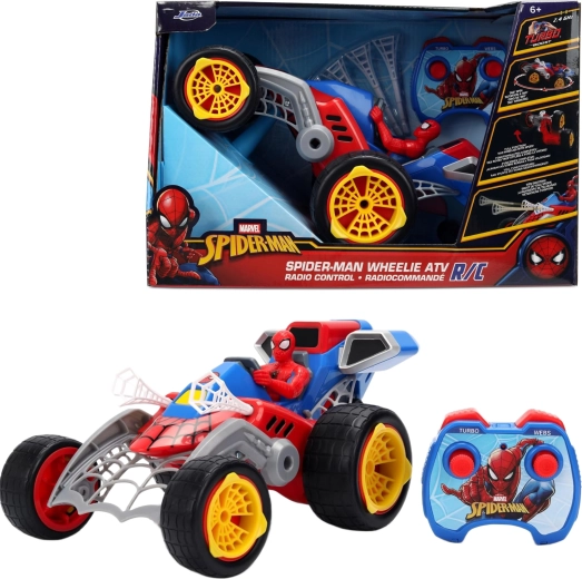 Spider-Man remote-controlled buggy with web shooting, 1:20