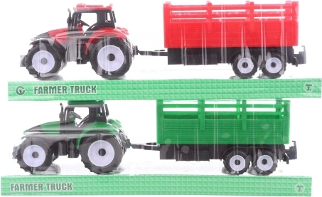 Traktor haagisega – plastikust mudel lastele