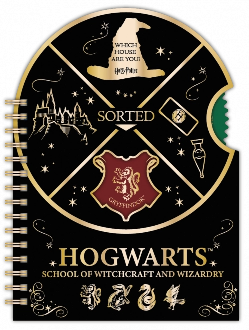 Harry Potter notebook with spinner Hogwarts, ruled