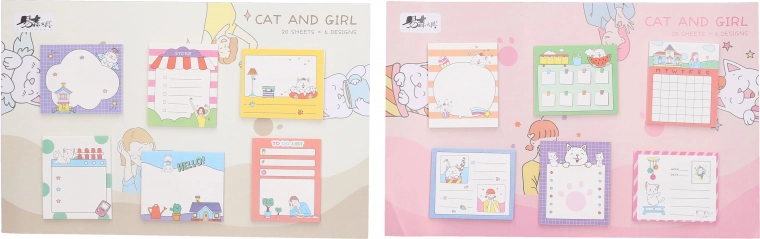 Sticky notepad 27 × 17 cm (4 types)