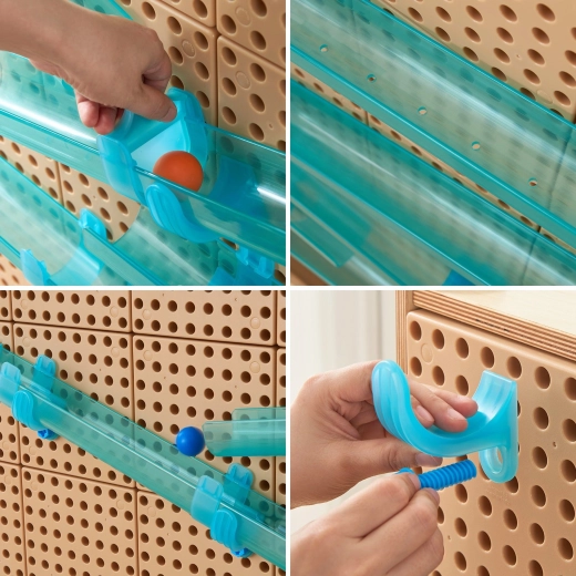 Modular clips and transparent parts for quick rebuilds