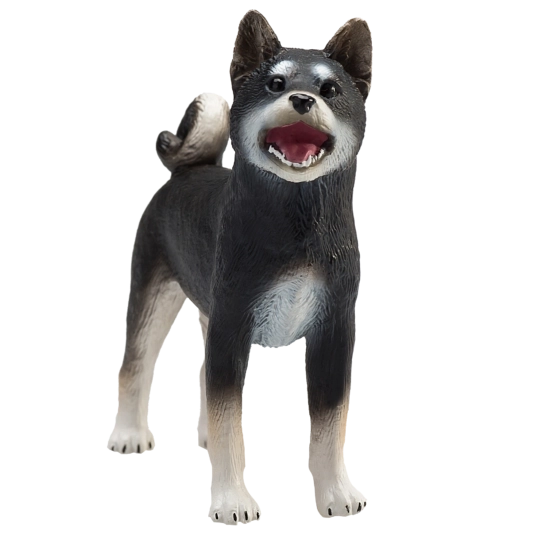 Mojo Dog Shiba Inu Black – realistic figurine