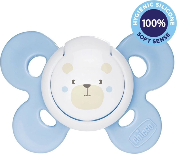 Chicco Physio Comfort Pacifier Silicone 2–6 months, for boys – teddy bear