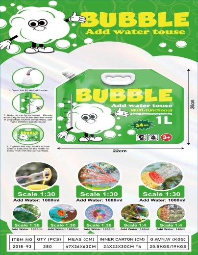 Bubble Solution Concentrate 34 ml (for 1 L of solution)