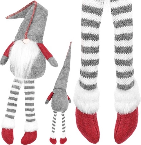 Istuv päkapikk tekstiildekoratsioon 50 cm