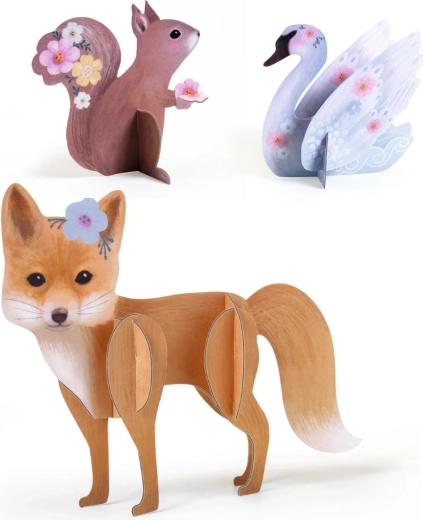 Wooden animal decorations for display