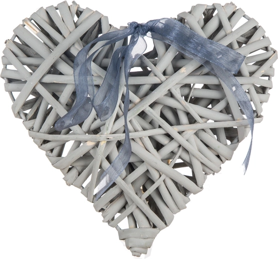 Dekoratiivne süda 15 × 15 cm hall