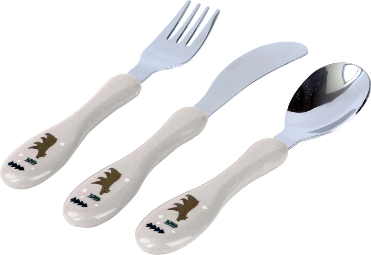 Kitchisimo laste söögiriistade komplekt 3 tk, karuke