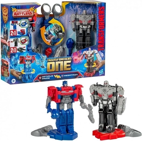 Transformers One Robot Battlers Optimus Prime and Megatron - 2 pcs