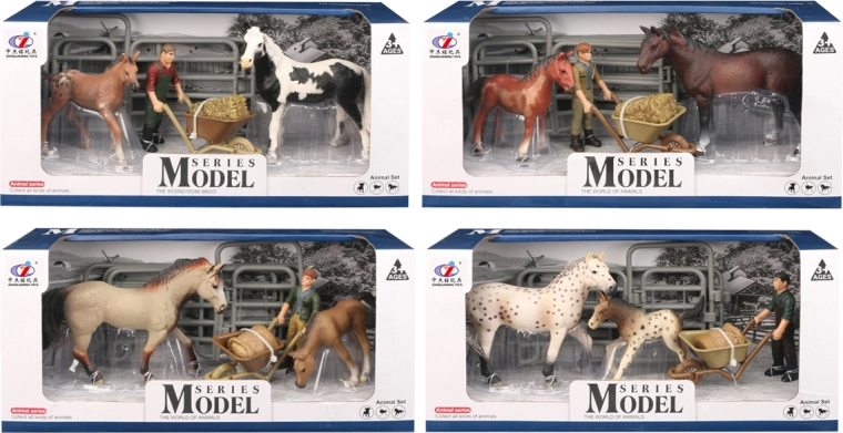 Farmiloomad – hobuse ja varsaga komplekt (4 varianti)