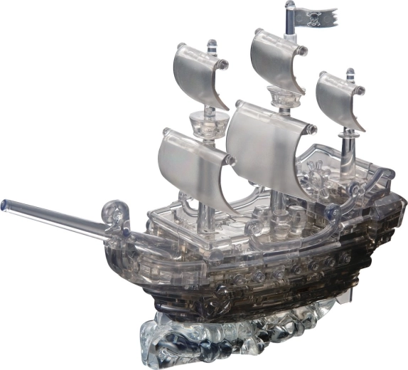 3D Crystal Puzzle Pirate Ship 101 Pieces
