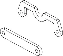 Rear wishbone reinforcement for Jamara Skull Nightstorm - 1 piece
