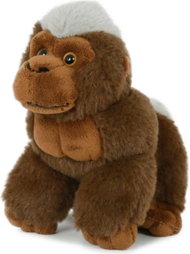 Plush Sitting Gorilla Brown 14 × 17 cm
