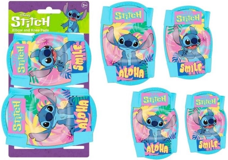 Lilo ja Stitchi (Stitch) põlve- ja küünarnukikaitsmete komplekt – 4 tk