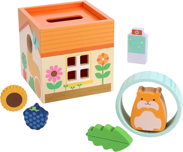 Petit Collage Huga hamstri majake – puidust minisett