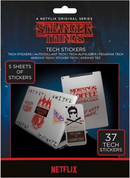 Stranger Thingsi kleebised, komplekt 37 tk
