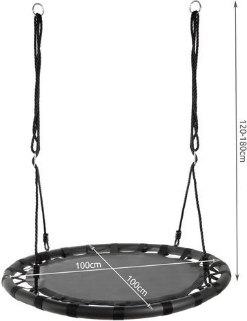 Suur läbimõõt 100 cm mugavaks istumiseks