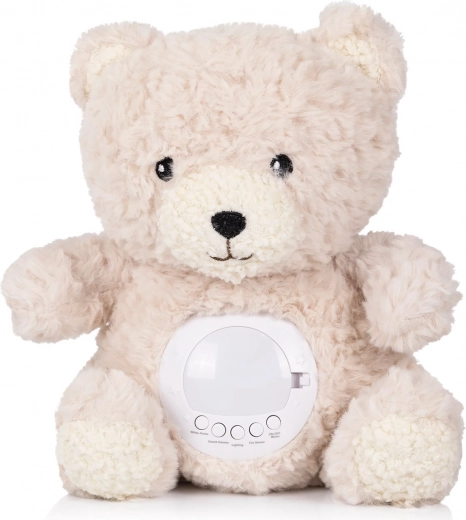 Plush teddy bear with projector and music beige CHIPOLINO