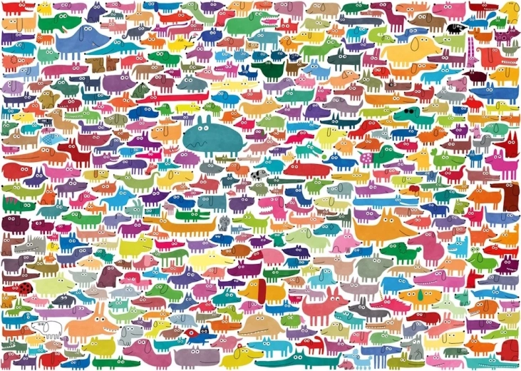 Ravensburger pusle 387 koera ja 1 kass XXL 300 tükki
