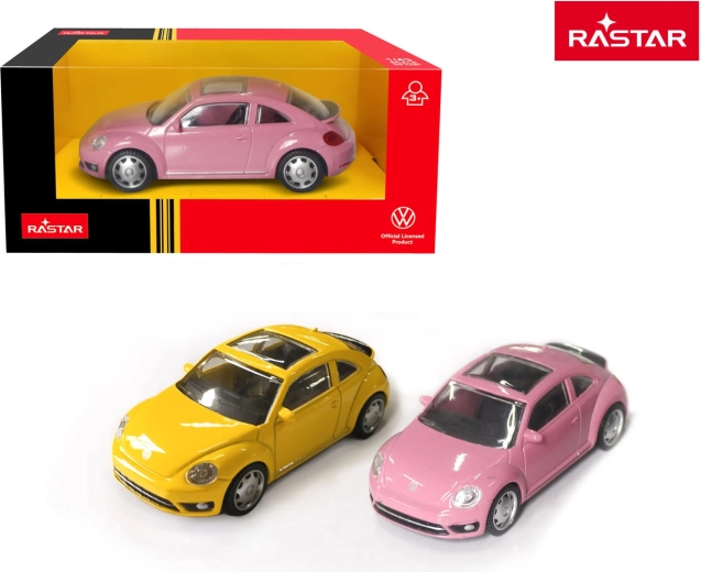 Rastar metallist automudelit Volkswagen Beetle kollane 1:43 – 1 tk