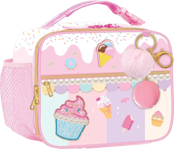 Kids insulated lunch bag Rainbow Basket with keychain