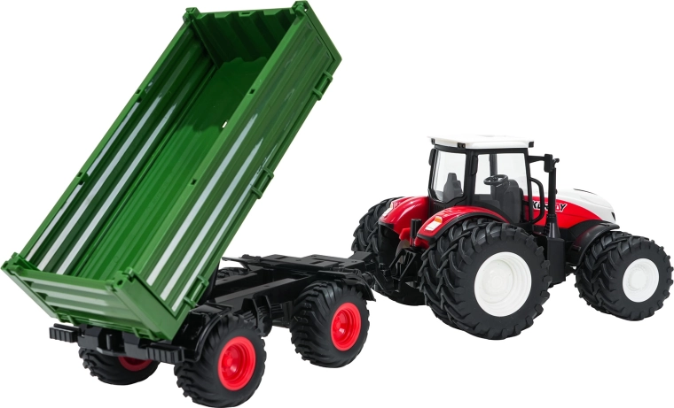 Tõeline talulust eemaldatava kallutava haagisega